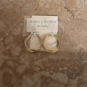 NEW WITH TAGS: Vici Collection gold hoop earrings